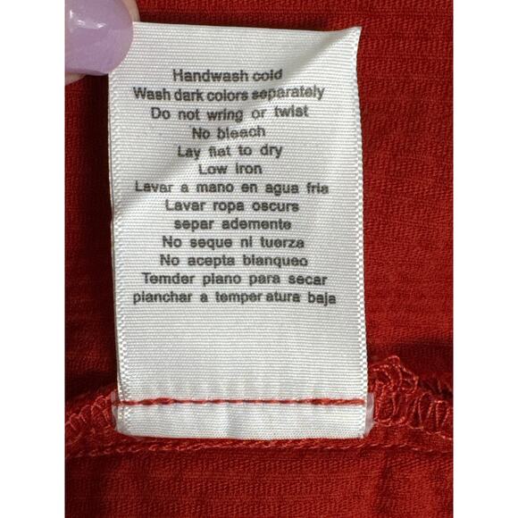 NWT Judy Blue Women's Corduroy Button Down Fringe Shacket in Rust Size 2XL - Picture 9 of 13